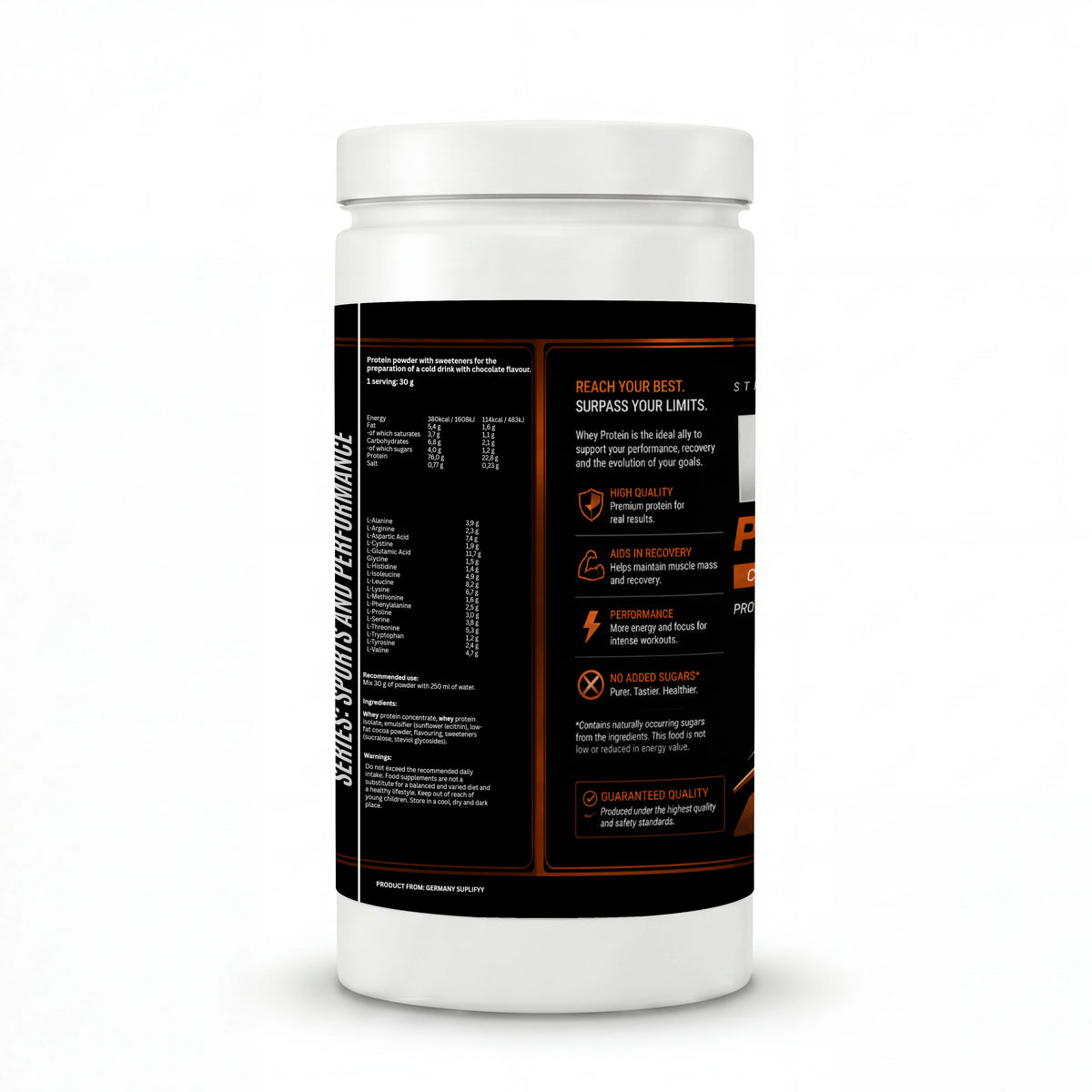Whey Protein Concentrado e Isolado Chocolate - 1000g