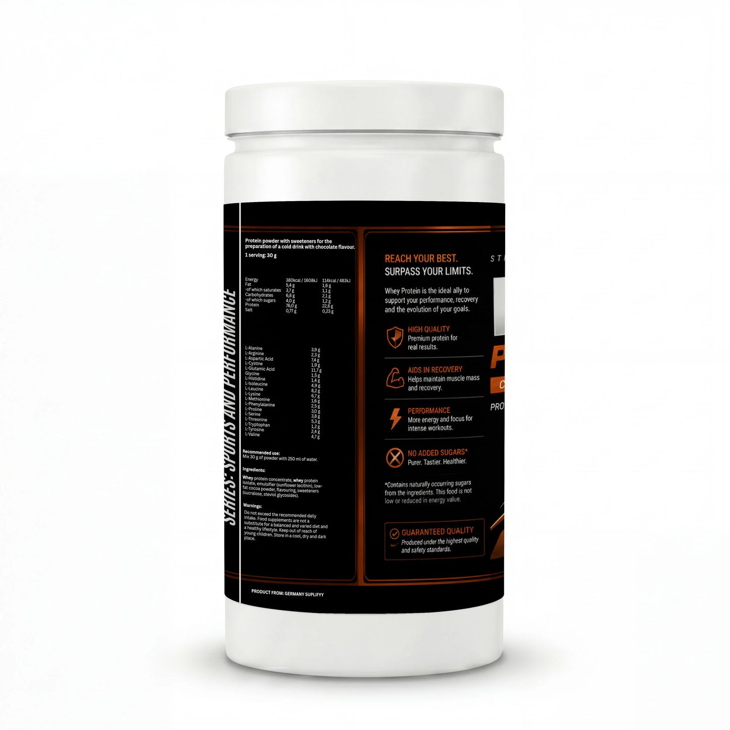 Whey Protein Concentrado e Isolado Chocolate - 1000g