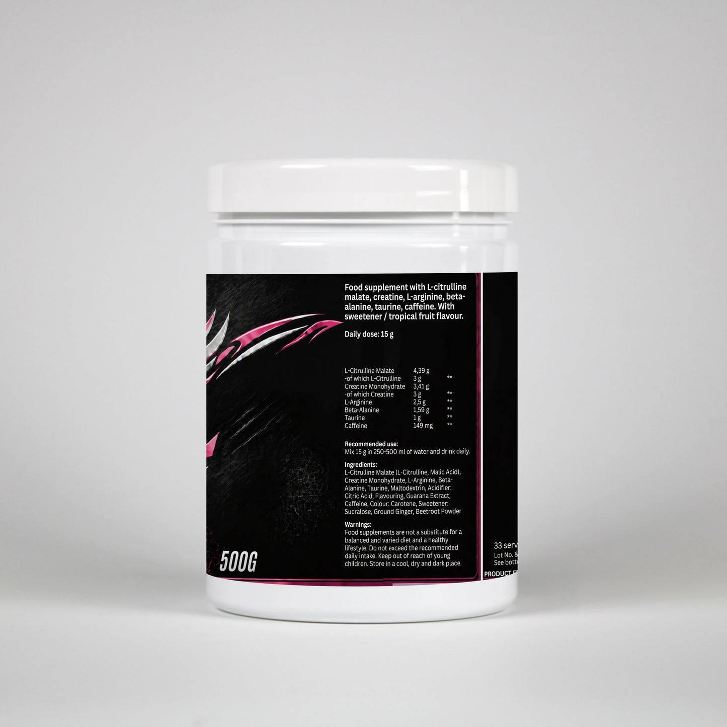 Pre-Workout Booster Tropical - 500g